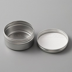 Aluminium Shallow Round Candle Tins&nbsp;AJEW-WH0312-59D