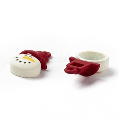 Christmas Theme Spray Painted Alloy Enamel Pendants&nbsp;FIND-E022-06