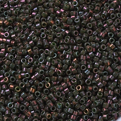 MIYUKIデリカビーズ  シリンダー  日本製シードビーズ  11/0  （db0131)不透明な暗いオリーブの光沢  1.3x1.6mm  穴：0.8mm  約20000個/袋  100 G /袋&nbsp;SEED-J020-DB0131