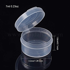 プラスチックビーズ収納ケース  コラム  透明  3.2x1.8cm  容量：7ミリリットル  30pc&nbsp;CON-BC0004-18