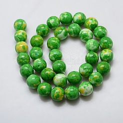 Synthetic Ocean White Jade Beads Strands&nbsp;G-L019-8mm-03