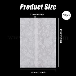 紙封筒  長方形  花  180x130x0.3mm&nbsp;AJEW-WH0752-701B