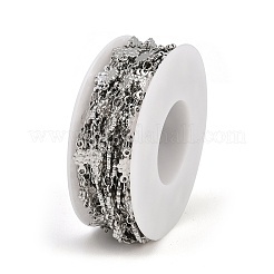 304ステンレススチールフラワーリンクチェーン  ハンダ付け  ステンレス鋼色  11x5.5x1.5mm&nbsp;CHS-P025-03P