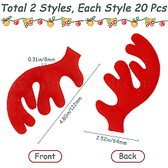 40Pcs 2 Styles Christmas Theme Ornament Accessories&nbsp;FIND-GF0007-14A