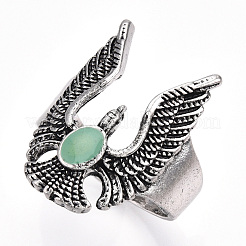 Alloy Enamel Finger Rings&nbsp;RJEW-S038-109-19mm