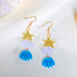 Iron Acrylic Dangle Earrings for Women&nbsp;WG59803-03