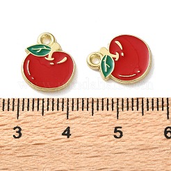 Fruit Alloy Enamel Charms&nbsp;PALLOY-S058-01LG-07