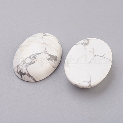 Natural Howlite Flat Back Cabochons&nbsp;G-G741-13x18mm-19
