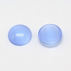 キャッツアイカボション  半円  コーンフラワーブルー  5x2mm&nbsp;CE-J002-5mm-07