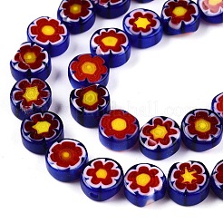 Handmade Millefiori Glass Beads Strands&nbsp;LAMP-N024-21