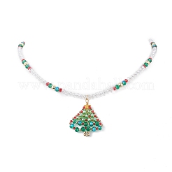 Glass Beaded Necklaces&nbsp;NJEW-JN04296