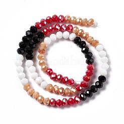 Imitation Jade Opaque Solid Color Glass Beads Strands&nbsp;GLAA-L044-A02