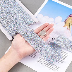Glitter Resin Hotfix Rhinestone(Hot Melt Adhesive On The Back)&nbsp;OCOR-TA0002-02-40mm