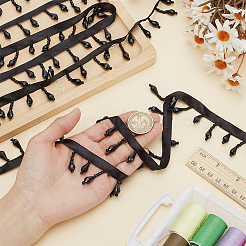 4M Polyester Lace Ribbon with Acrylic Beads Tassel&nbsp;OCOR-AR0001-81