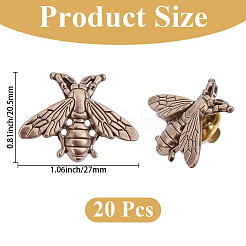 20Pcs Alloy Lapel Pin Backs for Backpack Clothes&nbsp;JEWB-CY0001-10