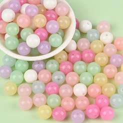 100Pcs Opaque Acrylic Beads&nbsp;OACR-PA0001-31A