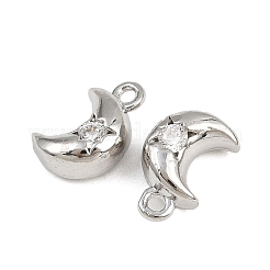 Brass Micro Pave Cubic Zirconia Pendants&nbsp;KK-A269-20P