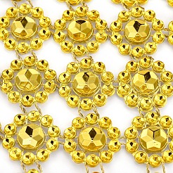 Plastic Sparkling Flower Shape Mesh Wrap Roll&nbsp;DIY-CJC0001-08B