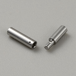 304 Stainless Steel Bayonet Clasps&nbsp;FIND-WH0162-24P-01