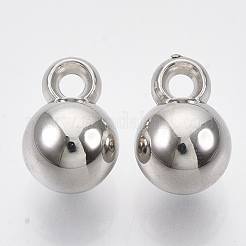 CCBプラスチックチャーム  ラウンド  プラチナ  11.5x8x8mm  穴：1.8mm  約1500個/500g&nbsp;CCB-T009-01P