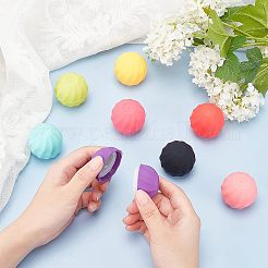 8セット8色のプラスチック製の空のリップクリーム球状容器  化粧品包装リップクリームボール  ミックスカラー  4.2cm  内径：2.8のCM  容量：7g（0.23液量オンス）  4個/セット  1セット/カラー&nbsp;MRMJ-CA0001-02