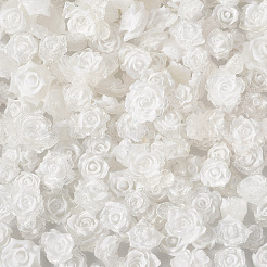 200Pcs Flower & Butterfly Resin Cabochons&nbsp;CRES-TA0001-89H