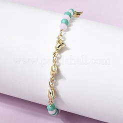 Brass Link Bracelest for Women&nbsp;BJEW-K298-04G