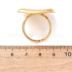 304 Stainless Steel Cuff Open Rings&nbsp;RJEW-E301-02A