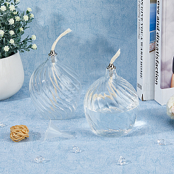 Transparent Glass Kerosene Lamp&nbsp;AJEW-WH0314-458