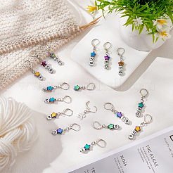 Star/Flat Round/Clover Pendant Stitch Markers&nbsp;HJEW-AB00362