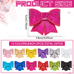Sequin Felt & PET Bowknots&nbsp;DIY-MA0006-57B