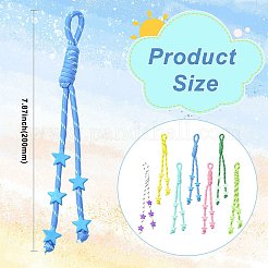 7Pcs 7 Colors Polyester Pendant Decoration&nbsp;HJEW-CJ0001-24