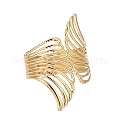 Alloy Hollow Wing Wrap Cuff Bangle&nbsp;LS-BJEW-K223-07LG