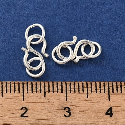 925スターリングシルバーの形留め金  ダブル丸カン付き  銀  14.5mm&nbsp;STER-K177-05A-S