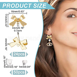 24Pcs Alloy Stud Earring Findings&nbsp;EJEW-HY0001-06