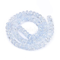 Crackle Transparent Glass Beads Strands&nbsp;GLAA-N069-02A-03