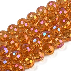 Transparent Electroplate Glass Beads Strands&nbsp;EGLA-N002-31-H