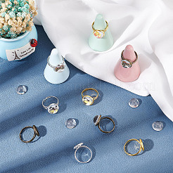 DIY Flat Round Adjustable Ring Making Kit&nbsp;DIY-SC0019-87