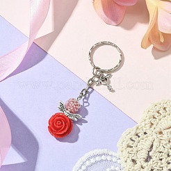 Resin & Alloy & Glass Keychain&nbsp;KEYC-MZ00015-01