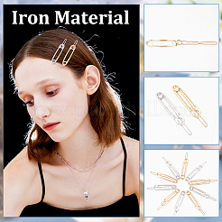40Pcs 2 Colors Zinc Alloy Hair Pin&nbsp;PHAR-CP0001-09