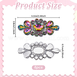 6Pcs Glass Rhinestone&nbsp;DIY-WR0001-11A