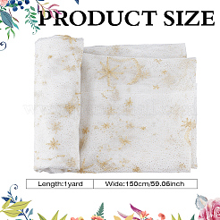 1 Yard Star & Moon Pattern Polyester Mesh Fabric&nbsp;OCOR-ME0001-11