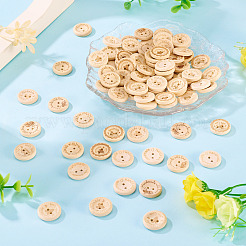 200Pcs 8 Styles Wood Buttons&nbsp;BUTT-TA0001-34