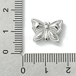 合金ビーズ  蝶  プラチナ  11x14.5x4mm  穴：1.5mm&nbsp;FIND-Z045-09P