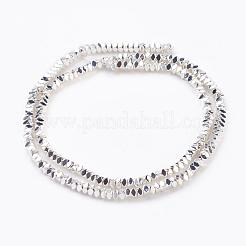 Electroplated Non-magnetic Synthetic Hematite Beads Strands&nbsp;G-G726-08S