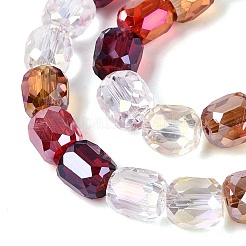 Electroplate Transparent Glass Beads Strands&nbsp;EGLA-N022-13A-B02