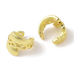女性用真鍮カフピアス  18KGP本金メッキ  12.5x11.5mm&nbsp;EJEW-I305-27G