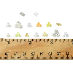 DIY 丸型ガラスビーズブレスレット作成キット  ミックスカラー  2~8x2~5mm  穴：0.7~1.2mm&nbsp;SEED-FS0001-34