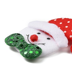 クリスマスパーティーアクセサリー  布製ペンダント装飾  雪だるま  125x78x13mm&nbsp;FIND-U018-01B