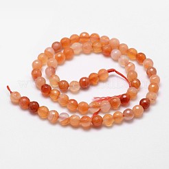 Natural Red Agate Beads Strands&nbsp;X-G-D840-34-8mm